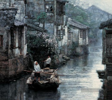  landschaft - Yangtze Niet Delta Water Country 1984 Shanshui chinesische Landschaft